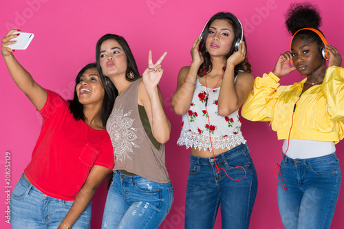 Teenage Group Of Girls