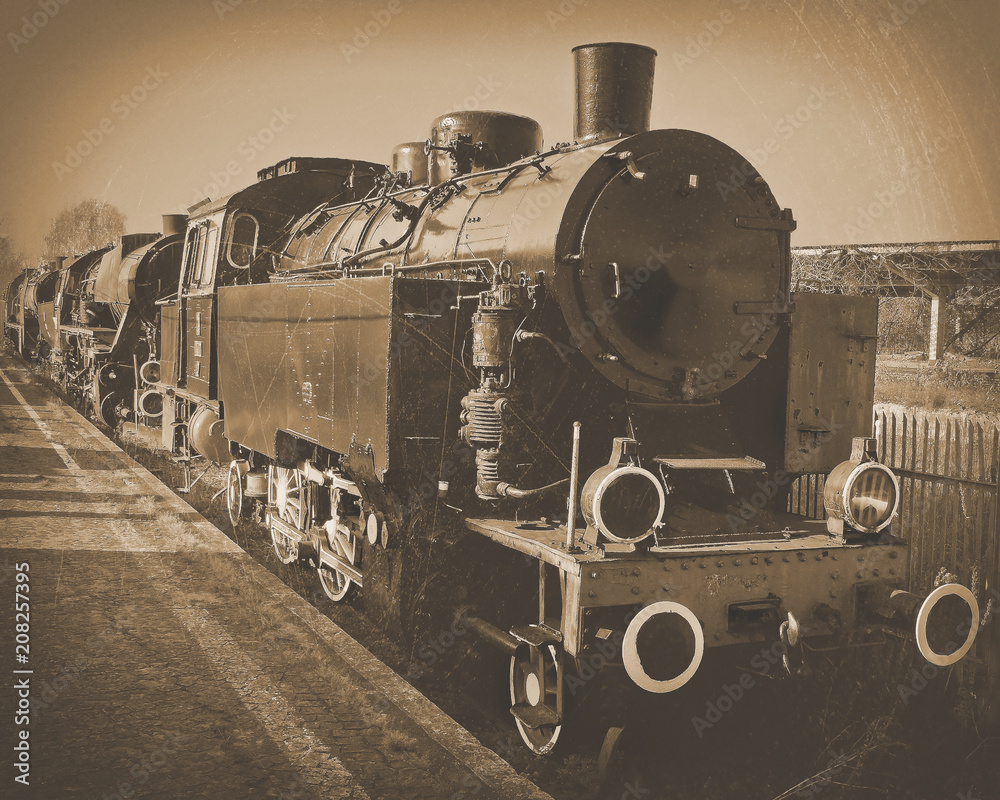 Fototapeta premium An old locomotive.
