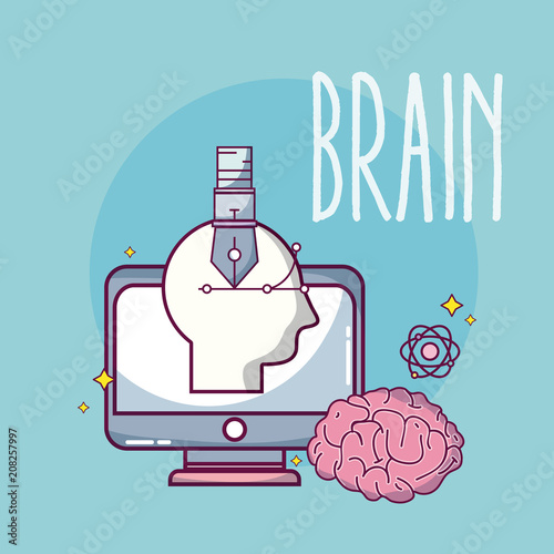 Brain and intelligence concept