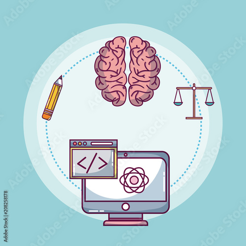 Brain and intelligence concept