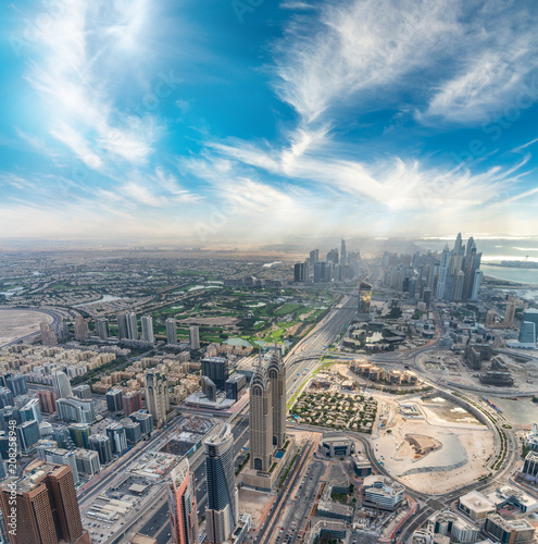 Aerial view of Downtown Dubai, United Arab Emirates © jovannig