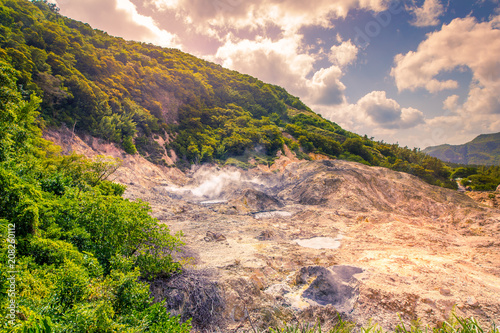 Принти на полотні Vulcano la Soufriere - St Lucia  Caribbean island