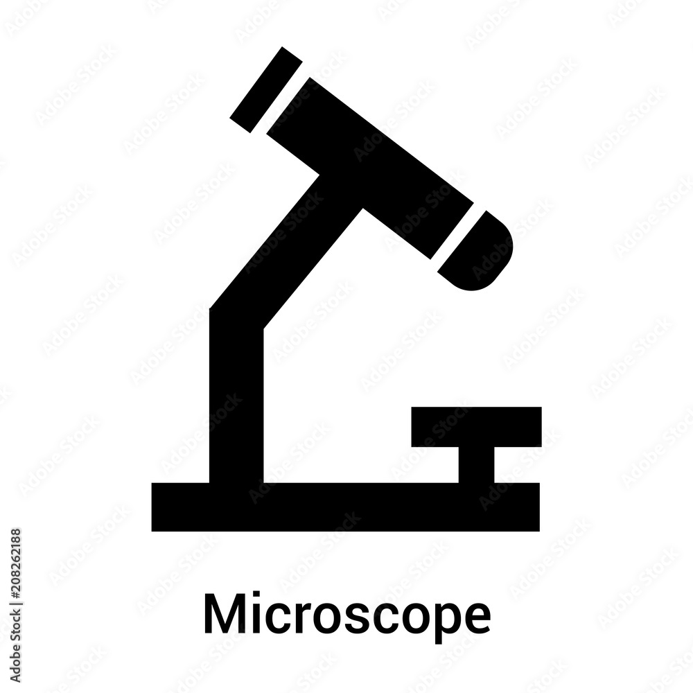 Microscope icon vector sign and symbol isolated on white background, Microscope logo concept Microscope icon vector sign and symbol isolated on white background, Microscope logo concept