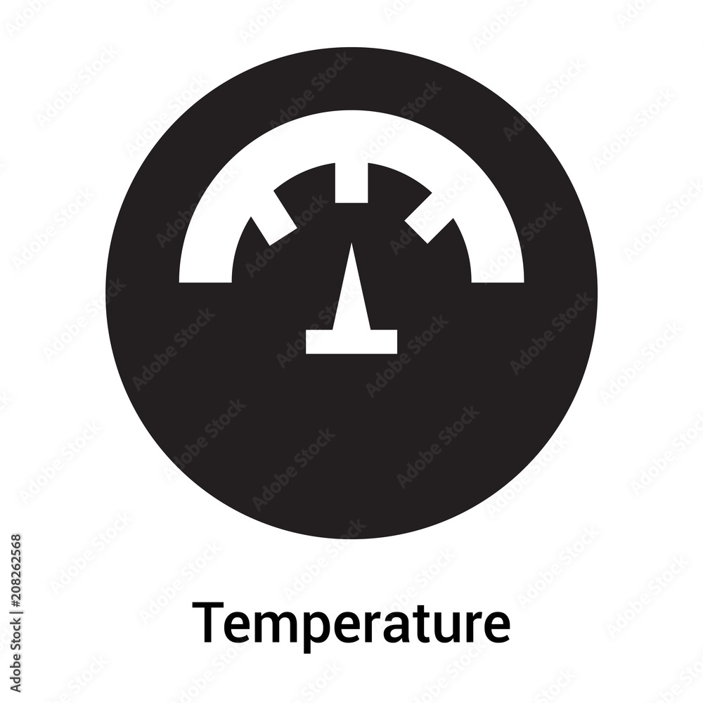 Temperature icon vector sign and symbol isolated on white background, Temperature logo concept Temperature icon vector sign and symbol isolated on white background, Temperature logo concept