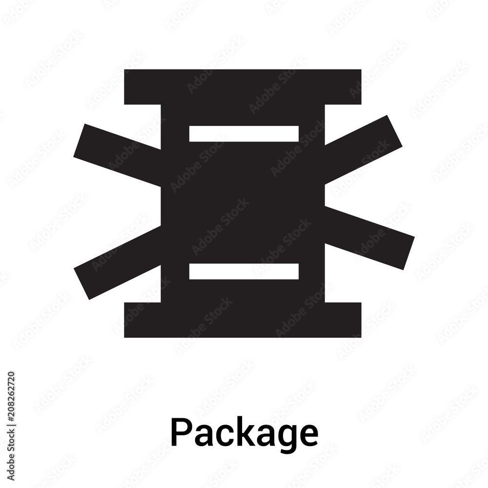 Package icon vector sign and symbol isolated on white background, Package logo concept Package icon vector sign and symbol isolated on white background, Package logo concept