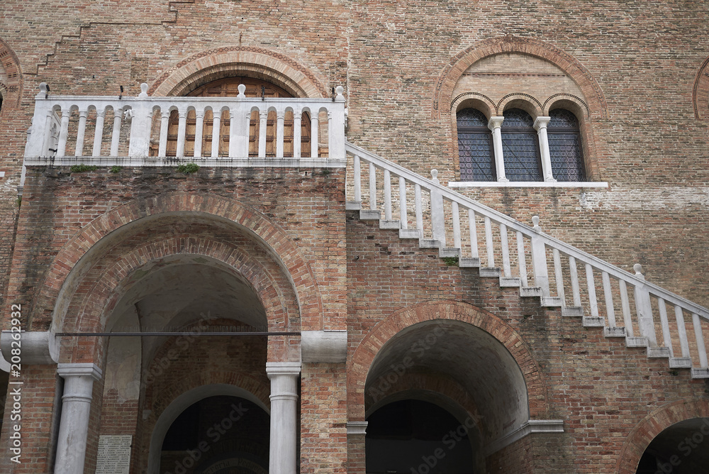 Treviso, Italy - May 29, 2018: View of Palazzo dei Trecento