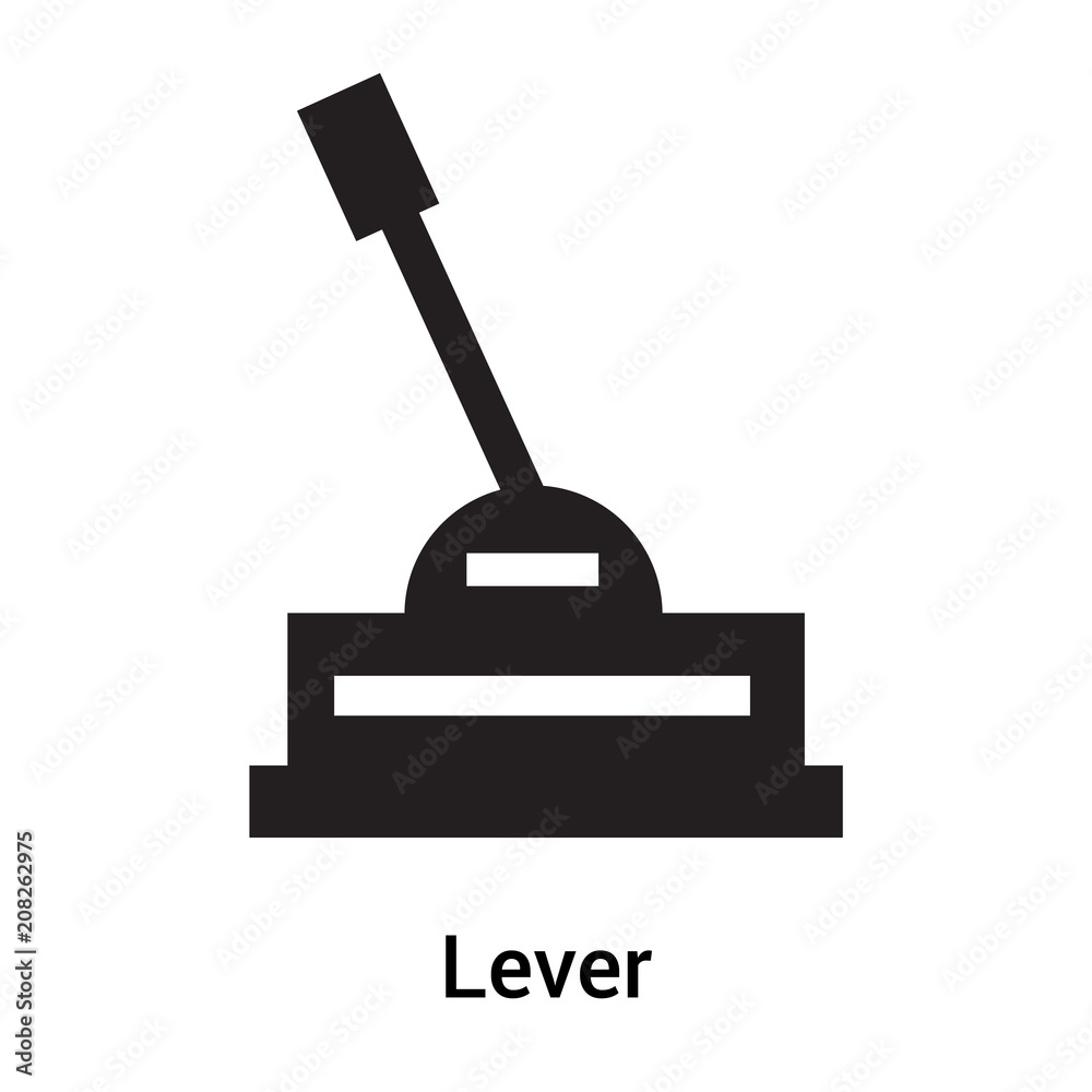 Lever icon vector sign and symbol isolated on white background, Lever logo concept Lever icon vector sign and symbol isolated on white background, Lever logo concept