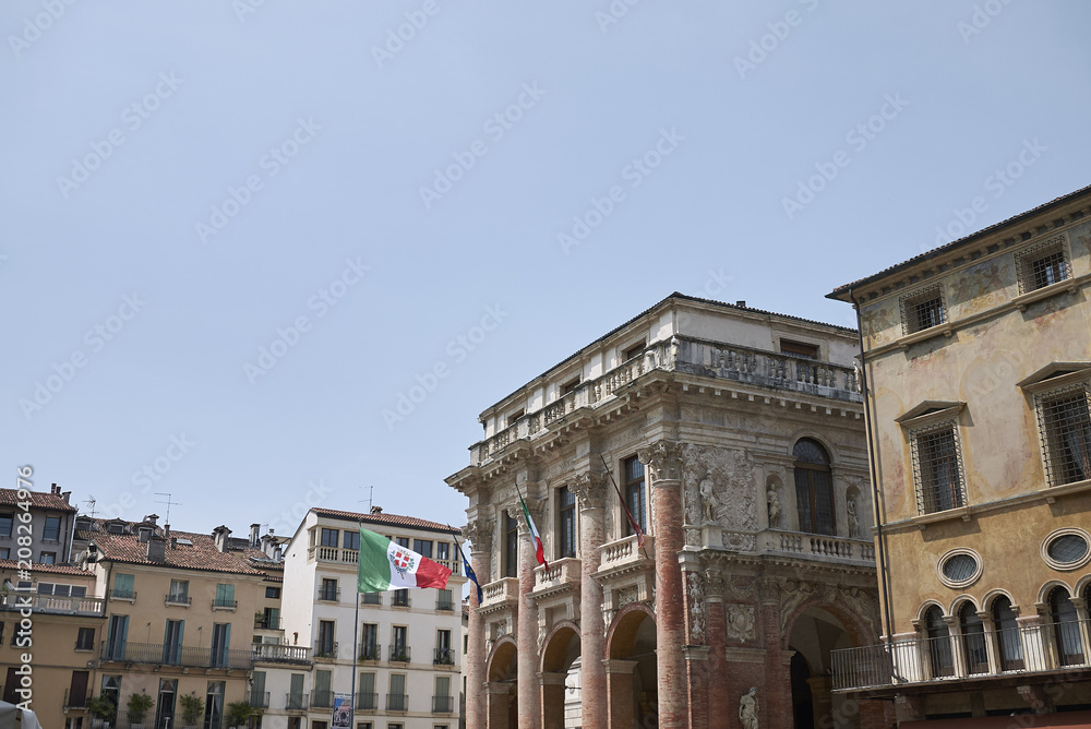 Vicenza, Italy - May 26, 2018: View of Palazzo del Capitaniato