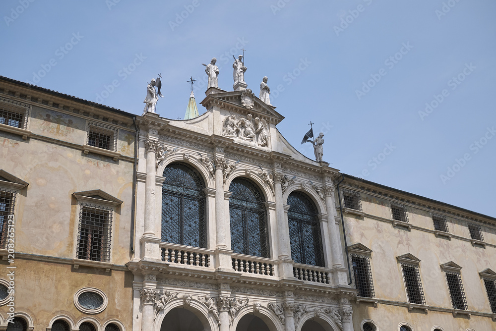 Vicenza, Italy - May 26, 2018: View of San Vincenzo church