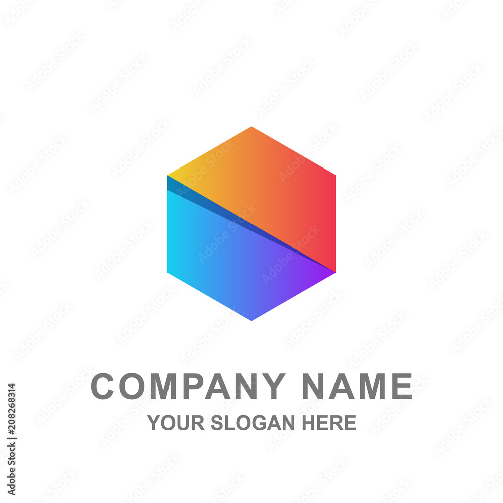 Geometric Hexagon Building Architecture Logo Vector Geometric Hexagon Building Architecture Logo Vector