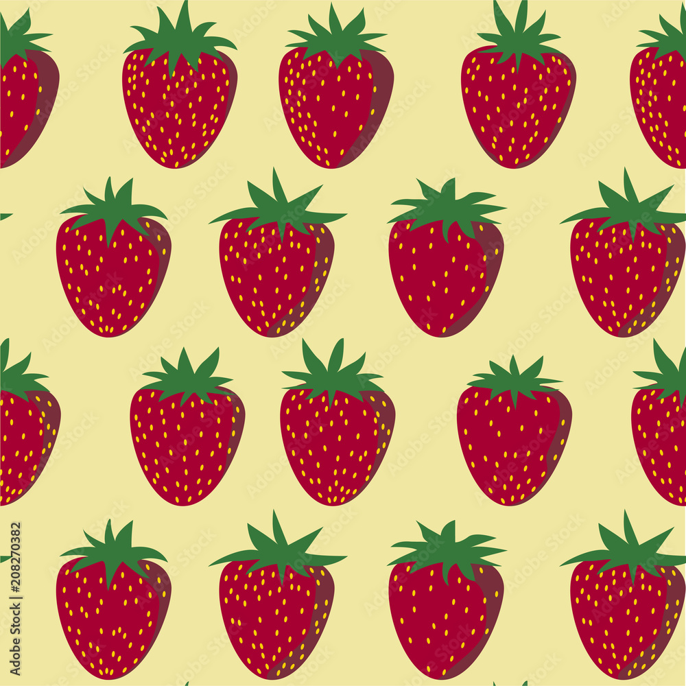 Cute Seamless Strawberry pattern