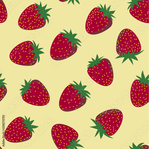 Cute Seamless Strawberry pattern