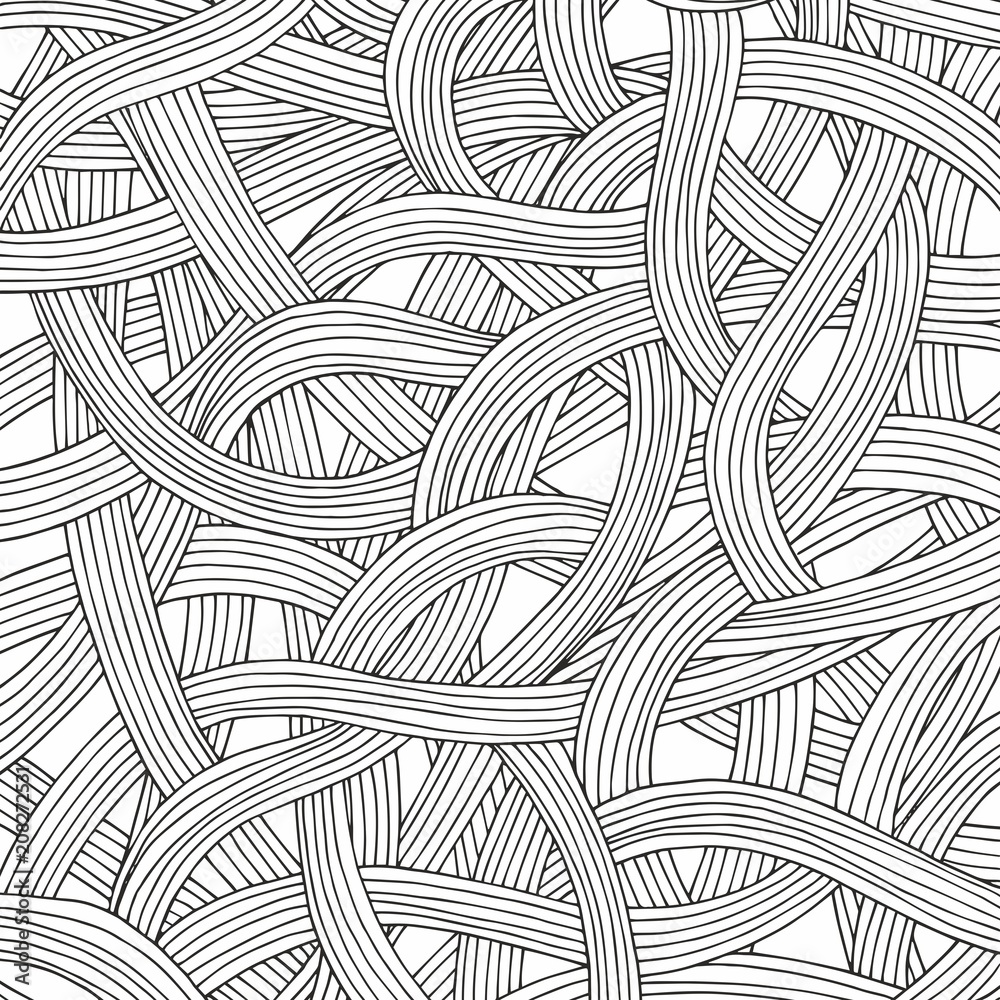 Abstract vector background with intricate intertwining lines