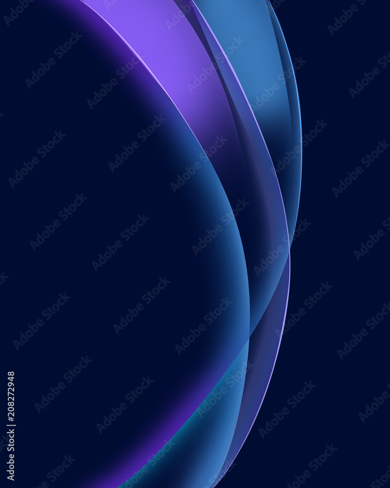 Obraz premium Abstract blue curve wave background
