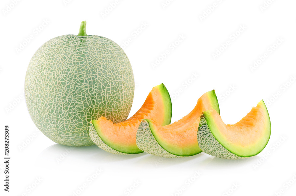 melon isolated on white background melon isolated on white background