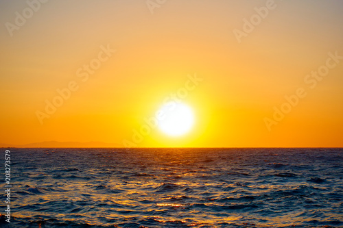 Fototapeta Naklejka Na Ścianę i Meble -  Mediterranean sea - Sunset