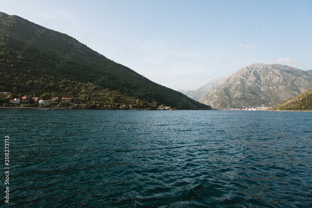 Mountains and Blue Ocean, Coastline in Montenegro