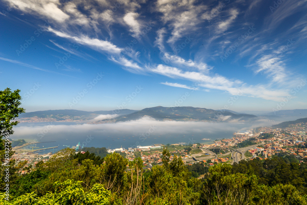 Ria de Vigo and the the city of Vigo