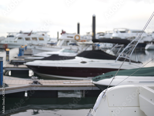 Moored Motor Boats