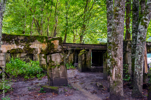 Abandoned building in the forest, Abkhazia