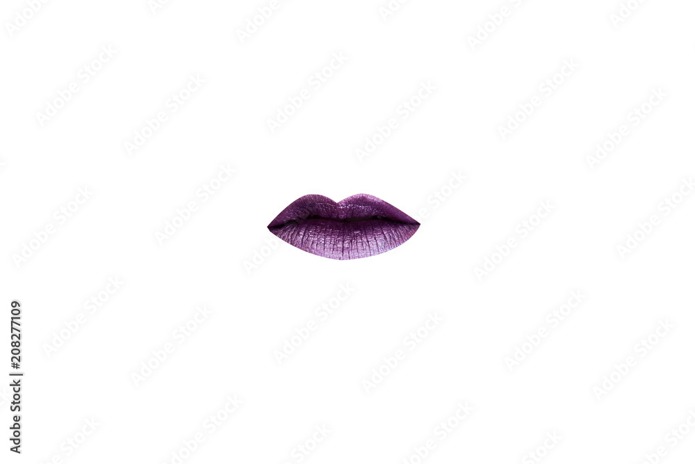 isolated lips on a white backround isolated lips on a white backround