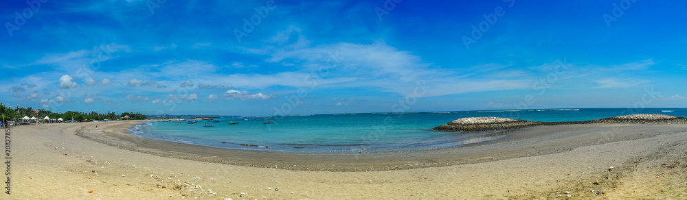 Panorama of Bali Beach
