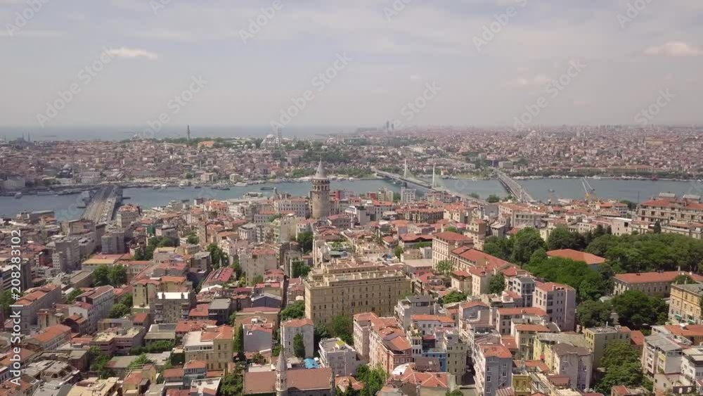 Panorama of Istanbul, biggest city in Turkey. Aerial view Panorama of Istanbul, biggest city in Turkey. Aerial view