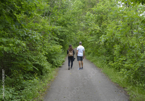 Hikers on the trail