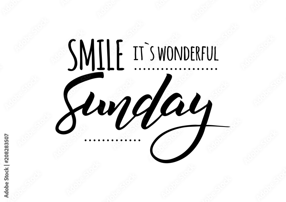sunday holiday typography sunday holiday typography