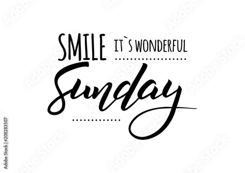 sunday holiday typography