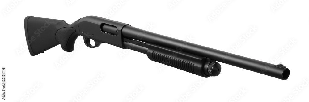 Shotgun isolated on white Shotgun isolated on white