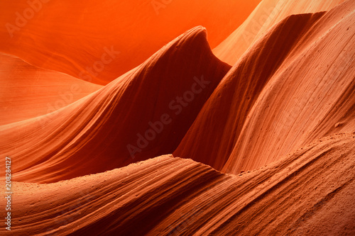 Orange Rock Waves in Antelope Canyon Arizona