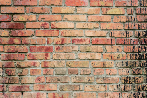 Brick texture with scratches and cracks