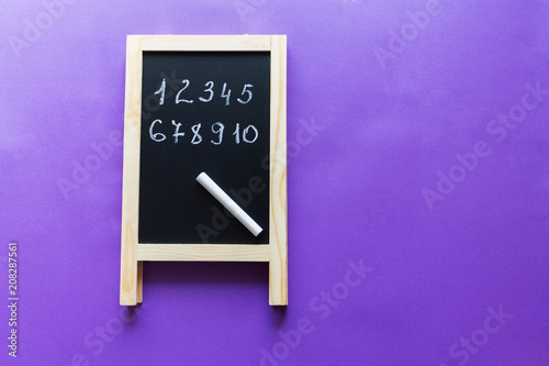 school board, lilac, purple, black, one, white, numbers