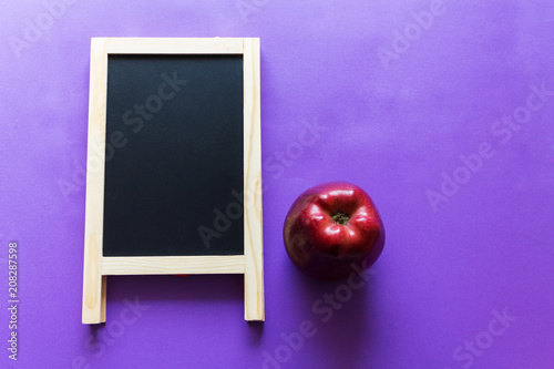apple, red, school board, lilac, purple, black, one, white, numbers