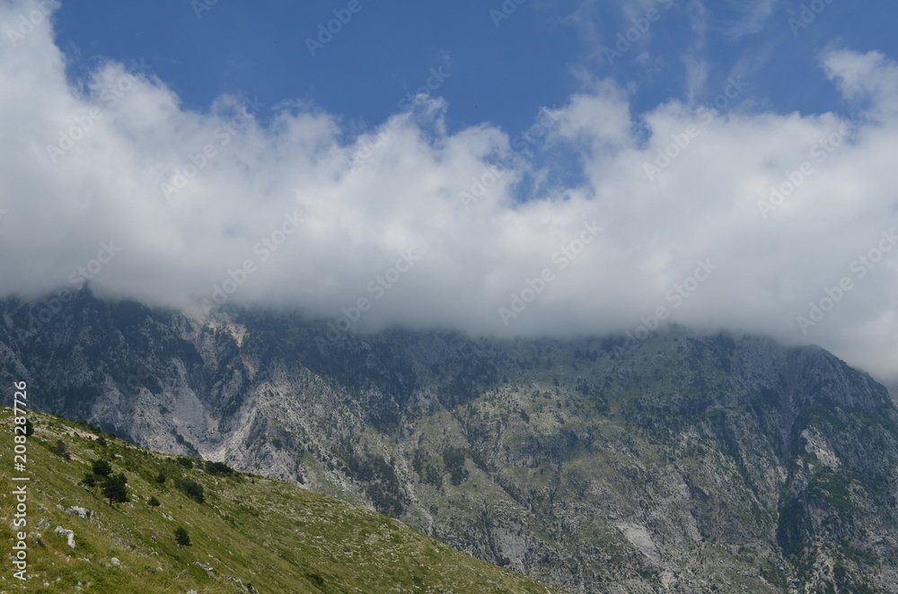 Clouds at Llogara Pass, Llogara National Park, Albania