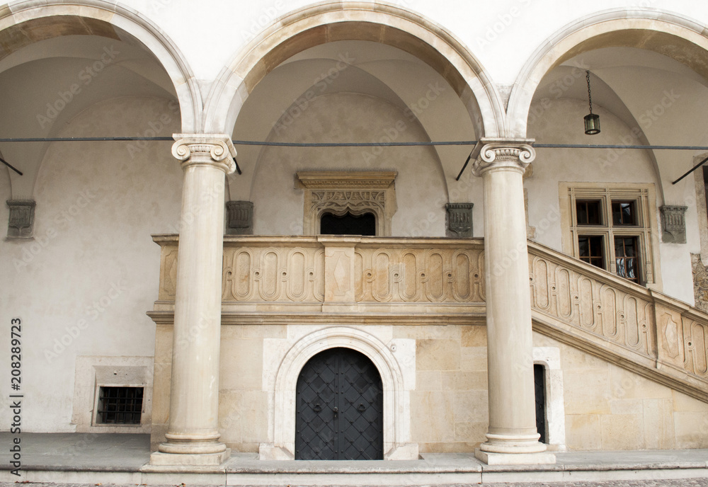 Obraz premium Ancient courtyard backdrops