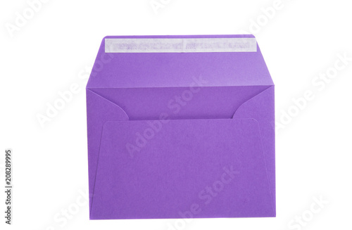 paper colored envelopes isolated