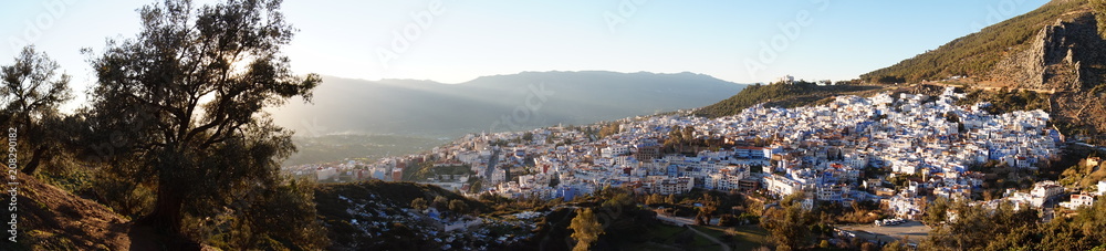 Panorama of  Chefchauen, Morocco