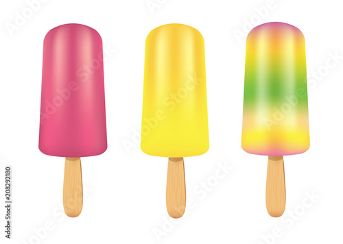 Ice cream set. vector illustration