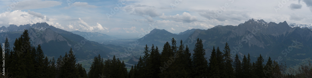 Obraz premium gorgeous mountain landscape with a fantastic view of the Swiss Alps
