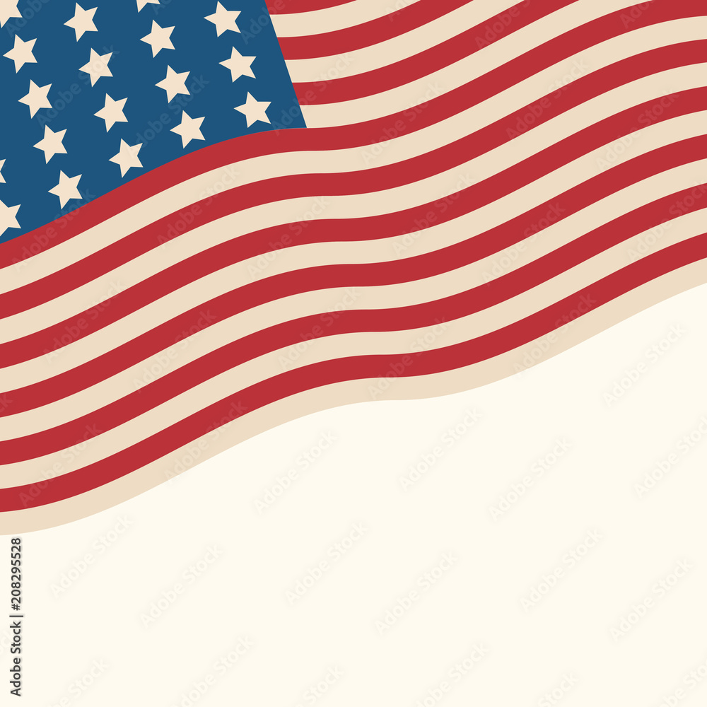 Obraz premium American flag patriotic background