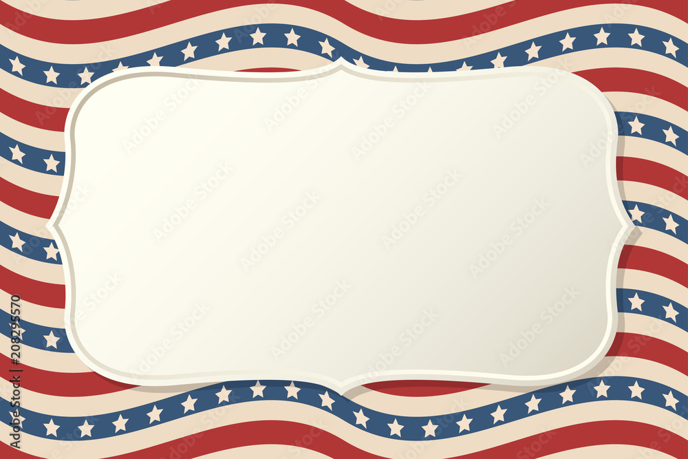 Obraz premium American patriotic background frame