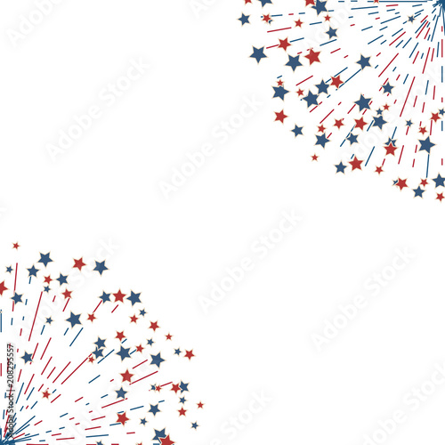 American fireworks patriotic background