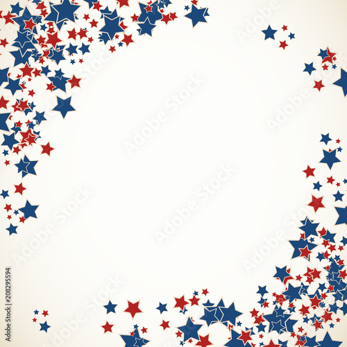 American patriotic background frame