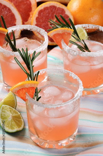 cocktail sparkling  pink Paloma photo
