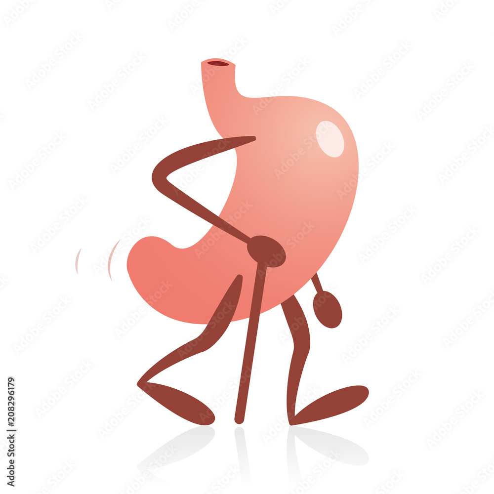 Old Stomach Walking With a Cane Old Stomach Walking With a Cane