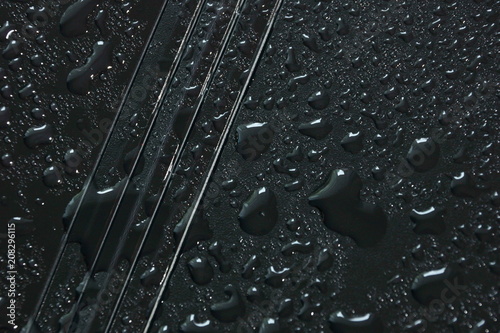 water drops on black background abstract texture background