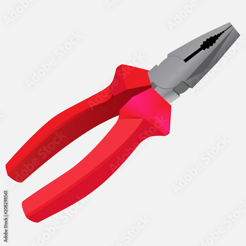 vector image of a pair of pliers