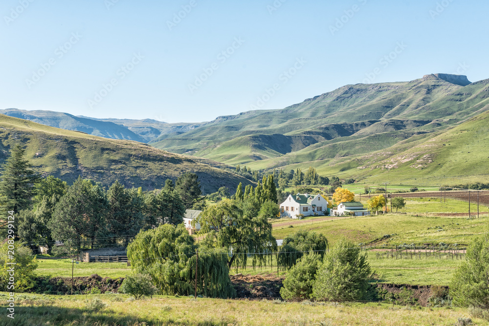 View of Rhodes, a small village in the Eastern Cape